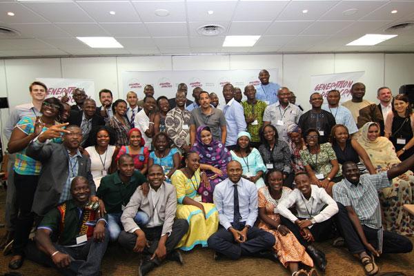 Generation Democracy participants at the 2015 Dakar Launch Conference.